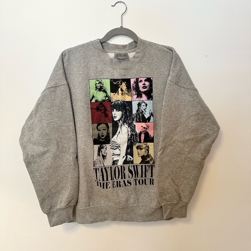 Taylor Swift Gray The Eras Tour Sweatshirt